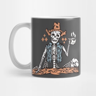 Drinking Skull Cowboy Mug